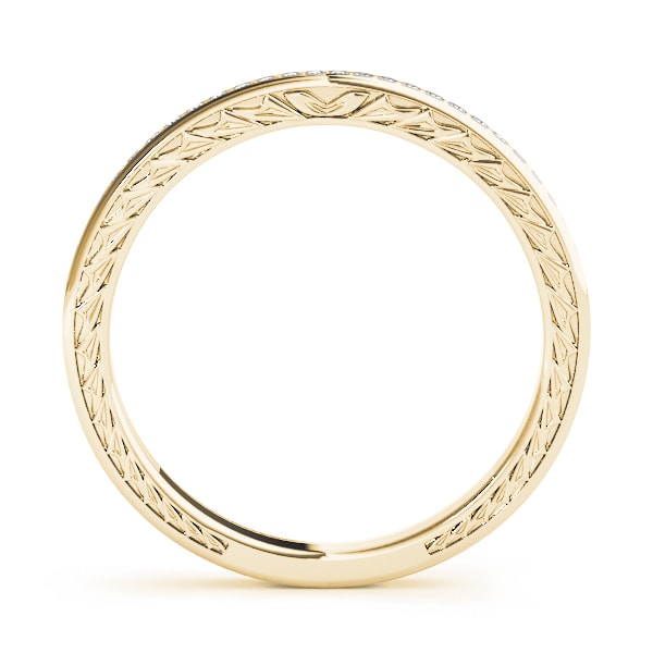18K Yellow Gold 1/8 ct tw Diamond Wedding Ring