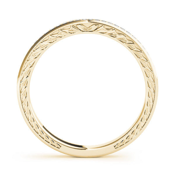 14K Yellow Gold 1/8 ct tw Diamond Wedding Ring
