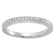 Platinum 1/8 ct tw Diamond Wedding Ring