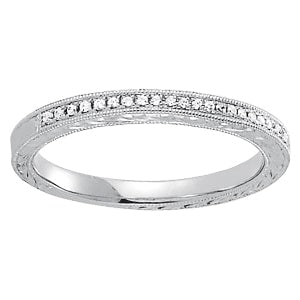 Platinum 1/8 ct tw Diamond Wedding Ring