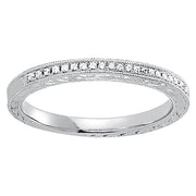 14K White Gold 1/8 ct tw Diamond Wedding Ring