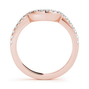 14K Rose Gold 1/3 ct tw Diamond Wedding Ring