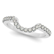 18K White Gold 1/3 ct tw Diamond Wedding Ring
