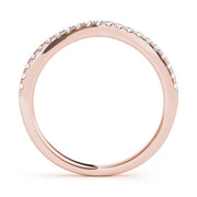 14K Rose Gold 1/3 ct tw Diamond Wedding Ring