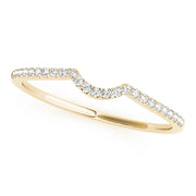 18K Yellow Gold 1/10 ct tw Diamond Wedding Ring