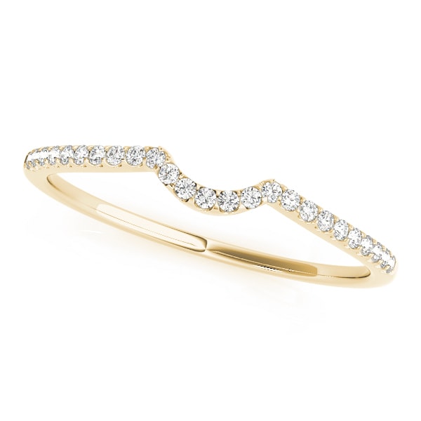 14K Yellow Gold 1/10 ct tw Diamond Wedding Ring