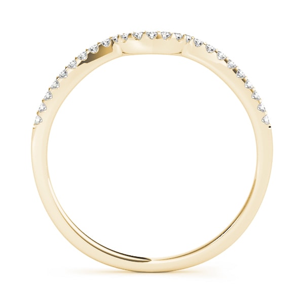 18K Yellow Gold 1/10 ct tw Diamond Wedding Ring