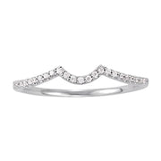 Platinum 1/10 ct tw Diamond Wedding Ring