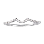 18K White Gold 1/10 ct tw Diamond Wedding Ring