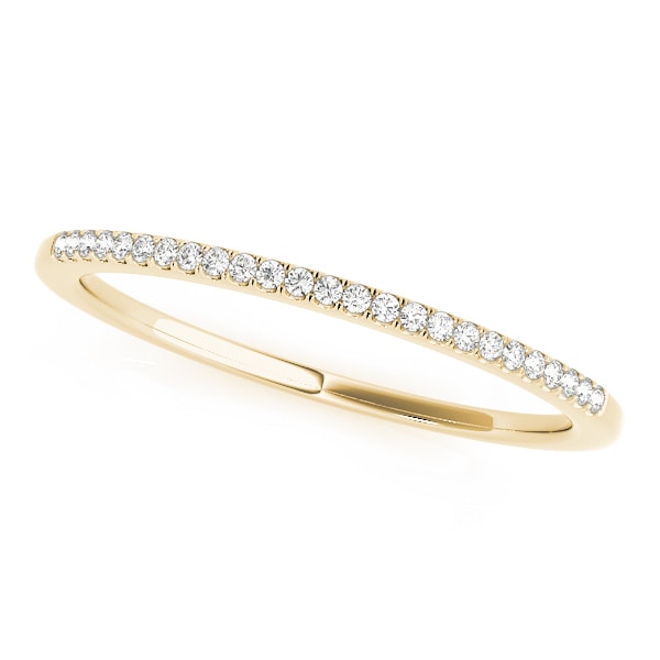 14K Yellow Gold 1/10 ct tw Diamond Wedding Ring