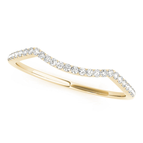 18K Yellow Gold 1/10 ct tw Diamond Wedding Ring