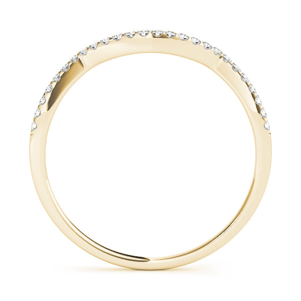 14K Yellow Gold 1/10 ct tw Diamond Wedding Ring