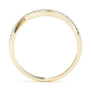 18K Yellow Gold 1/10 ct tw Diamond Wedding Ring