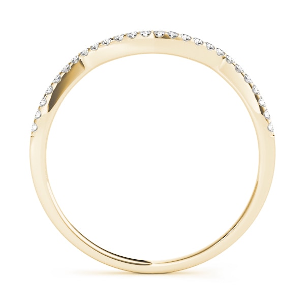 18K Yellow Gold 1/10 ct tw Diamond Wedding Ring