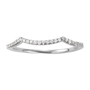 14K White Gold 1/10 ct tw Diamond Wedding Ring