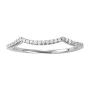 Platinum 1/10 ct tw Diamond Wedding Ring