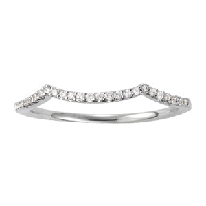 Platinum 1/10 ct tw Diamond Wedding Ring