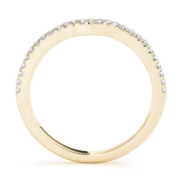 18K Yellow Gold 1/8 ct tw Diamond Wedding Ring