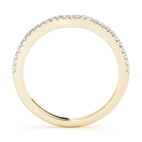 18K Yellow Gold 1/8 ct tw Diamond Wedding Ring