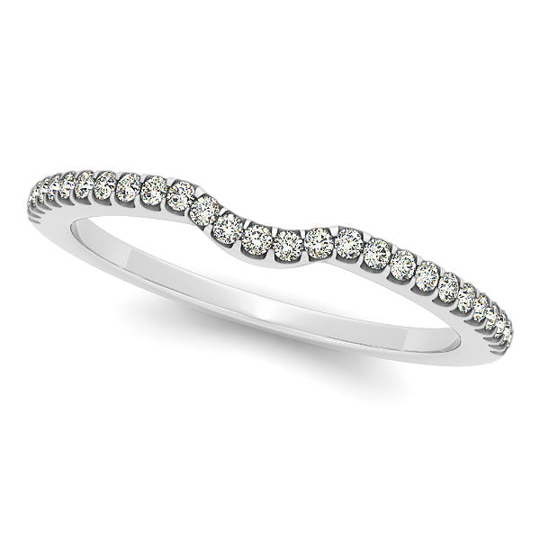 Platinum 1/8 ct tw Diamond Wedding Ring
