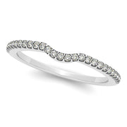18K White Gold 1/8 ct tw Diamond Wedding Ring