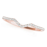 14K Rose Gold 1/8 ct tw Diamond Wedding Ring