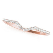 14K Rose Gold 1/8 ct tw Diamond Wedding Ring