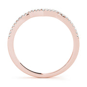 14K Rose Gold 1/8 ct tw Diamond Wedding Ring