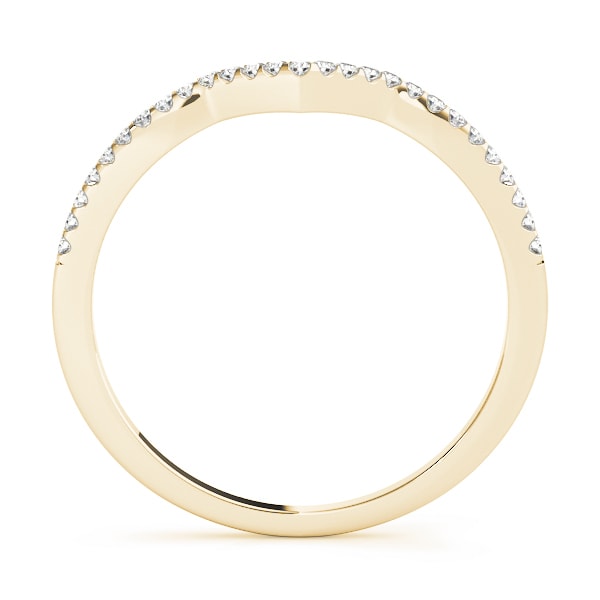 14K Yellow Gold 1/8 ct tw Diamond Wedding Ring