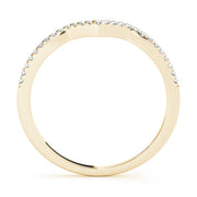 18K Yellow Gold 1/8 ct tw Diamond Wedding Ring