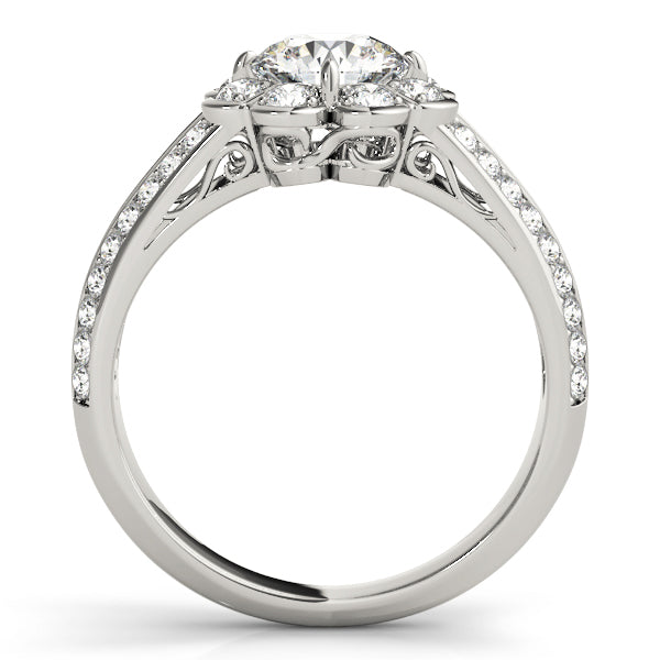 Halo Diamond Engagement Ring