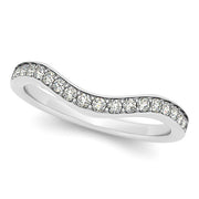 18K White Gold 1/5 ct tw Diamond Wedding Ring
