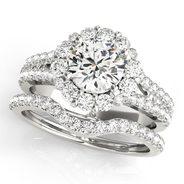 Halo Diamond Engagement Ring