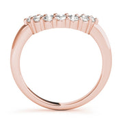 14K Rose Gold 3/8 ct tw Diamond Wedding Ring