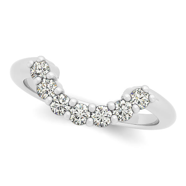 Platinum 3/8 ct tw Diamond Wedding Ring