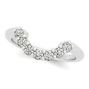 14K White Gold 3/8 ct tw Diamond Wedding Ring