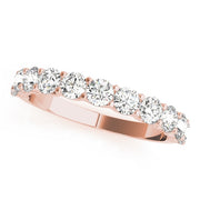 18K Rose Gold 1 ct tw Diamond Wedding Ring