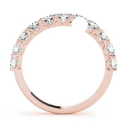 18K Rose Gold 1 ct tw Diamond Wedding Ring