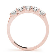 14K Rose Gold 1/2 ct tw Diamond Wedding Ring