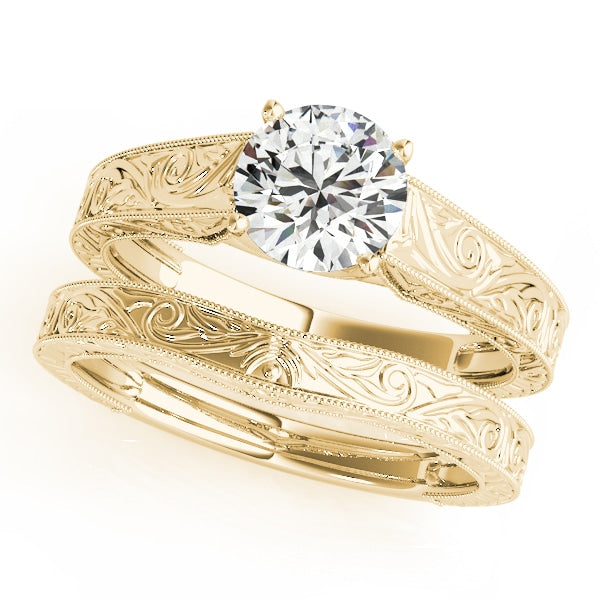 18K Yellow Gold 1 ct tw Solitaire Diamond Engagement Ring