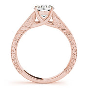 14K Rose Gold 1 ct tw Solitaire Diamond Engagement Ring