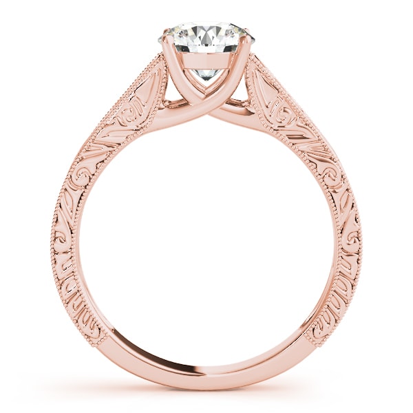 14K Rose Gold 1 ct tw Solitaire Diamond Engagement Ring