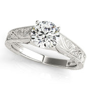 18K White Gold 1 ct tw Solitaire Diamond Engagement Ring