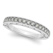 14K White Gold 1/3 ct tw Diamond Wedding Ring