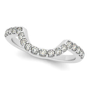 18K White Gold 1/3 ct tw Diamond Wedding Ring