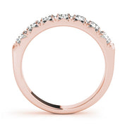 18K Rose Gold 1/4 ct tw Diamond Wedding Ring