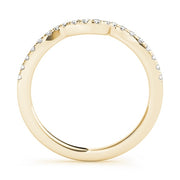 18K Yellow Gold 1/8 ct tw Diamond Wedding Ring