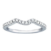 14K White Gold 1/8 ct tw Diamond Wedding Ring