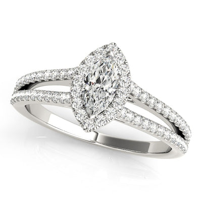 Halo Diamond Engagement Ring