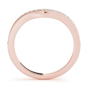 14K Rose Gold 1/5 ct tw Diamond Wedding Ring